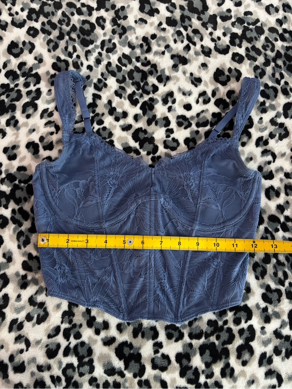 Hollister Navy Lace Longline Bralette